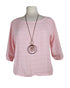 Bluse Kurz mit Kette